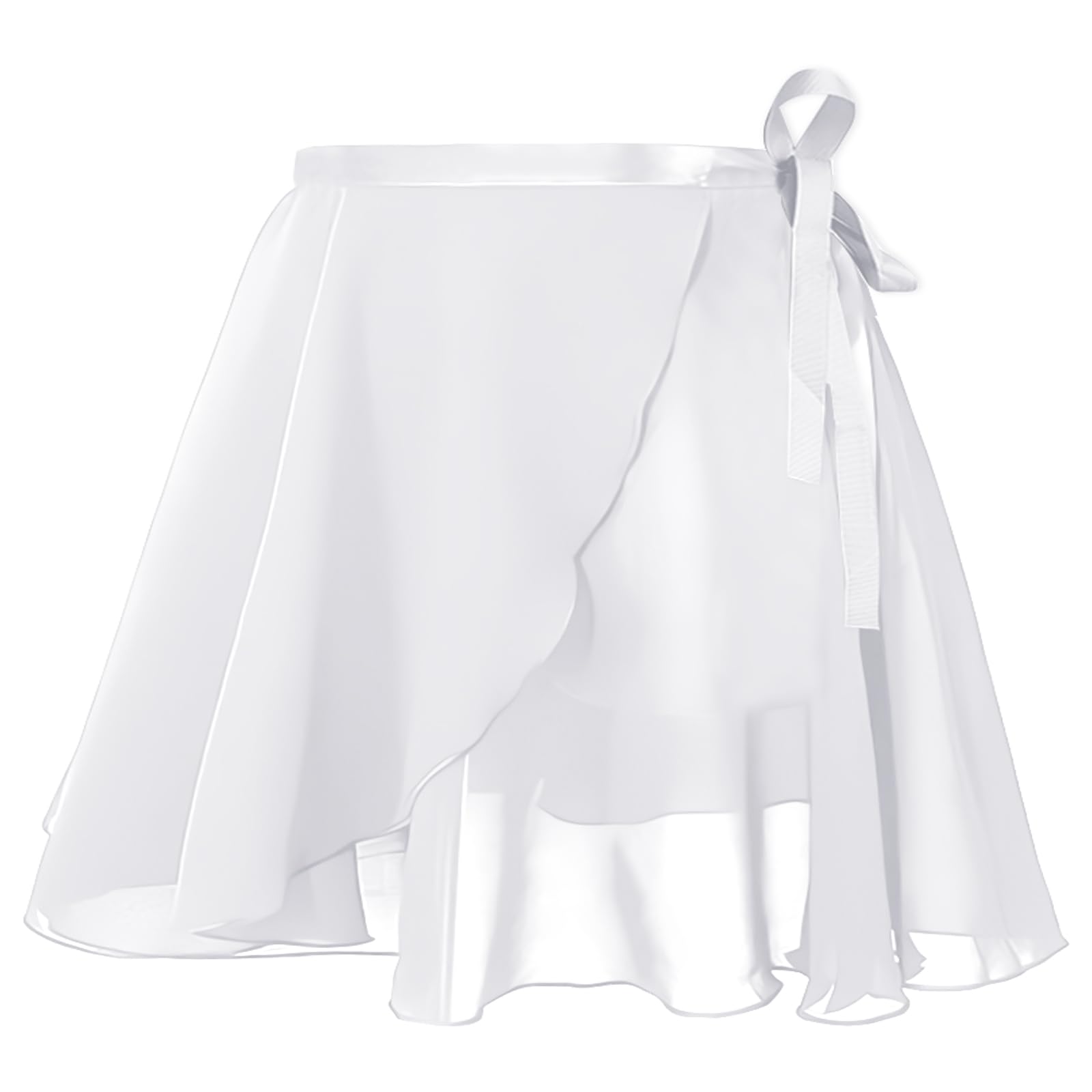 Gonna A Portafoglio In Chiffon Freebily Per Danza Classica, Moderna E Yoga - Minigonna Regolabile Per Donna Con Lacci, Leggera E Traspirante