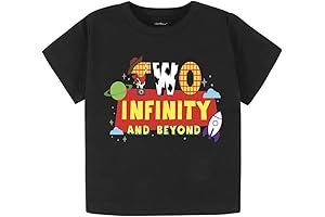 Second Birthday Shirt Two, Infinity and Beyond Toddler Birthday Outfit