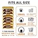 SpaceAid Bamboo Tumbler Lid Organizer for Kitchen Cabinet, Water Bottle Lid Organizer for Cabinet Organization, Cup Mini Lids Organizers Storage Holder for Cupboard Coffee (7-Tier)