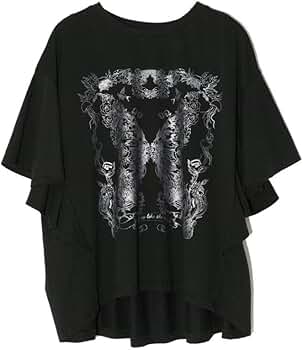 iS ScoLar - イズスカラー 542246 海蝶花柄ラバープリント ラッフルスリーブプルオーバー iS ScoLar トップス is イズ スカラー 542246 海蝶花柄ラバー