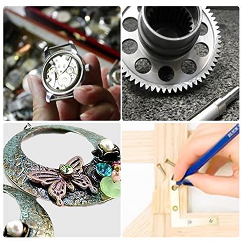 Olycraft 6.3X1.3X0.6 Inch Mini Steel Hammer Jewelry Hammer Dual Head Hammer With 1.6X2.4X0.5 Inch Steel Plate For Jewelry Metal Stamping #TOP4