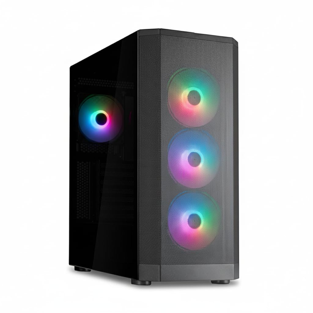 GAME SEKRET Apex Gaming PC - AMD Ryzen 5-5500 | GeForce RTX 3050 6GB GPU | 16GB DDR4 RAM-1TB NVMe SSD | Air Cooler-B650 MB-500W 80+ PSU | WiFi-Bluetooth-Win 11 Pro | Desktop Computer