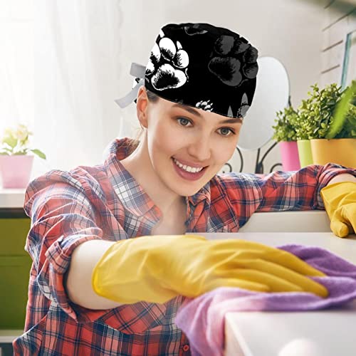 Casquettes de travail respirantes anti-transpiration avec boutons et motifs empreintes