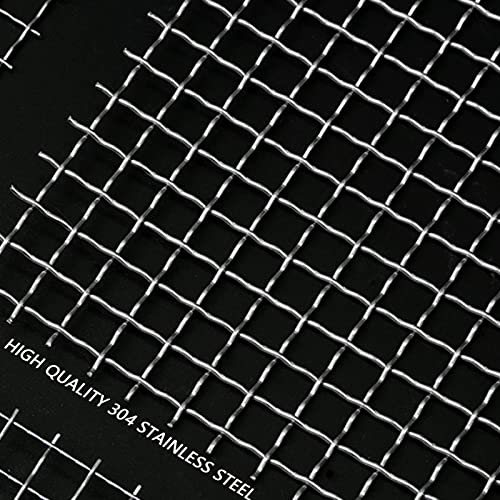 Edelstahl Drahtgewebe,4 Stück Filtergitter Drahtgewebe Filter Mesh Drahtgeflecht 20 Mesh Maschendraht Filtersieb Blatt 1mm Feinmaschiges für Türen Verhindert Mäuse Insekten und Schlangen,300 x 210 mm
