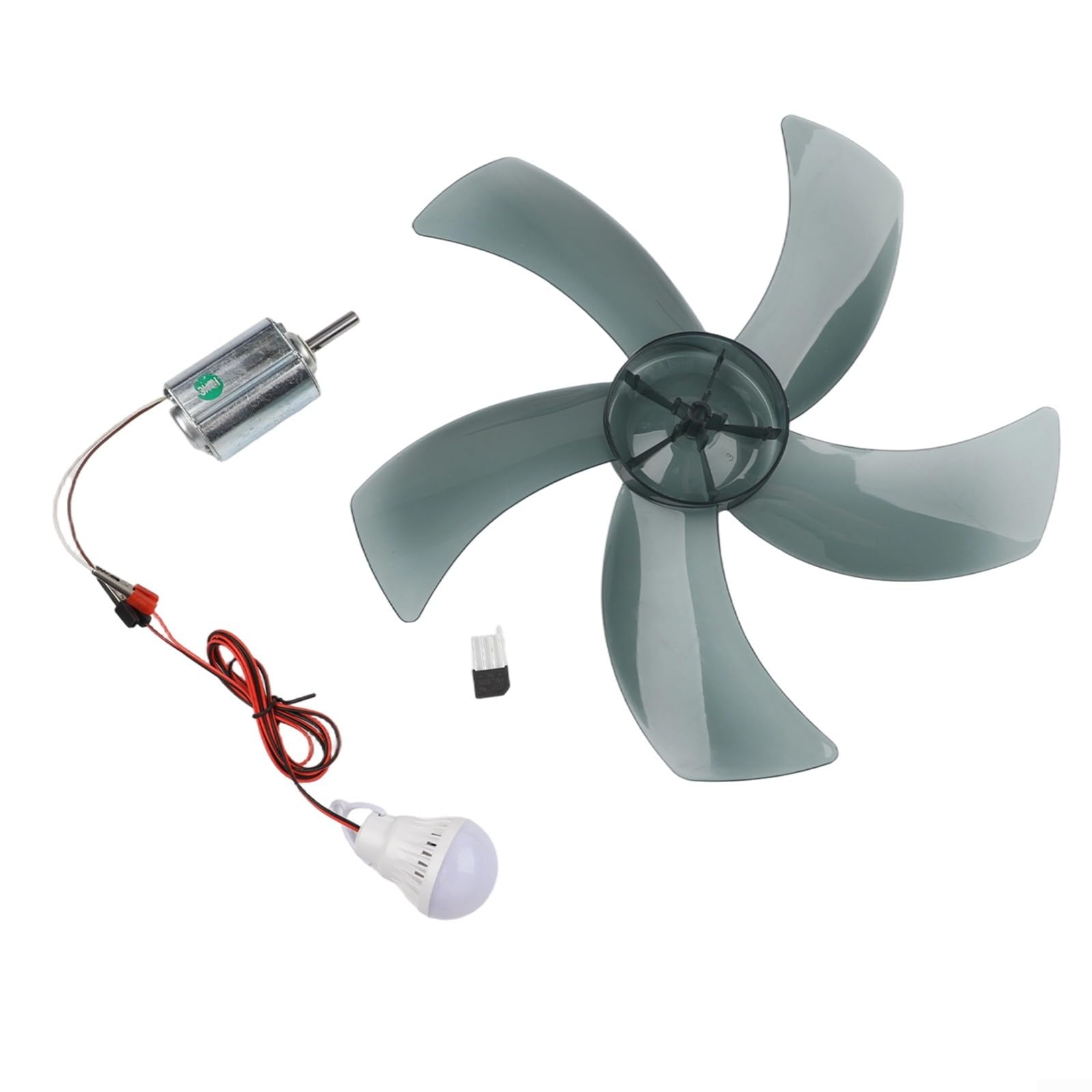 Kit di costruzione per generatore eolico fai da te, 12 V, in metallo (set 1