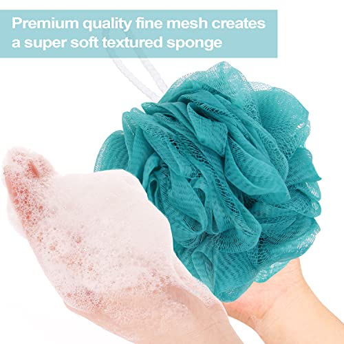 DVHOK-4Pcs-Bath-Sponge-Shower-Loofahs-60g-Mesh-Pouf-Balls-Sponge-Scrubber