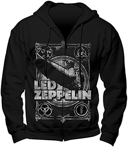 Led Zeppelin Shook Me Hoodie - Small 36-38" (Black)