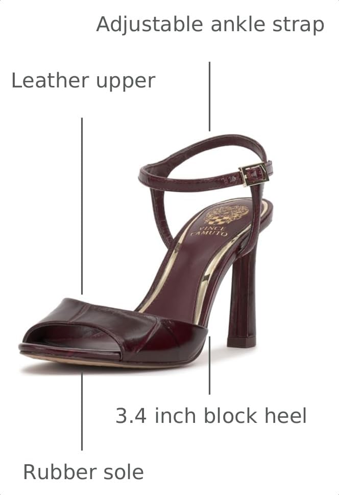 Image of Vince Camuto womens Lilah Ankle Strap High Heel Sandal