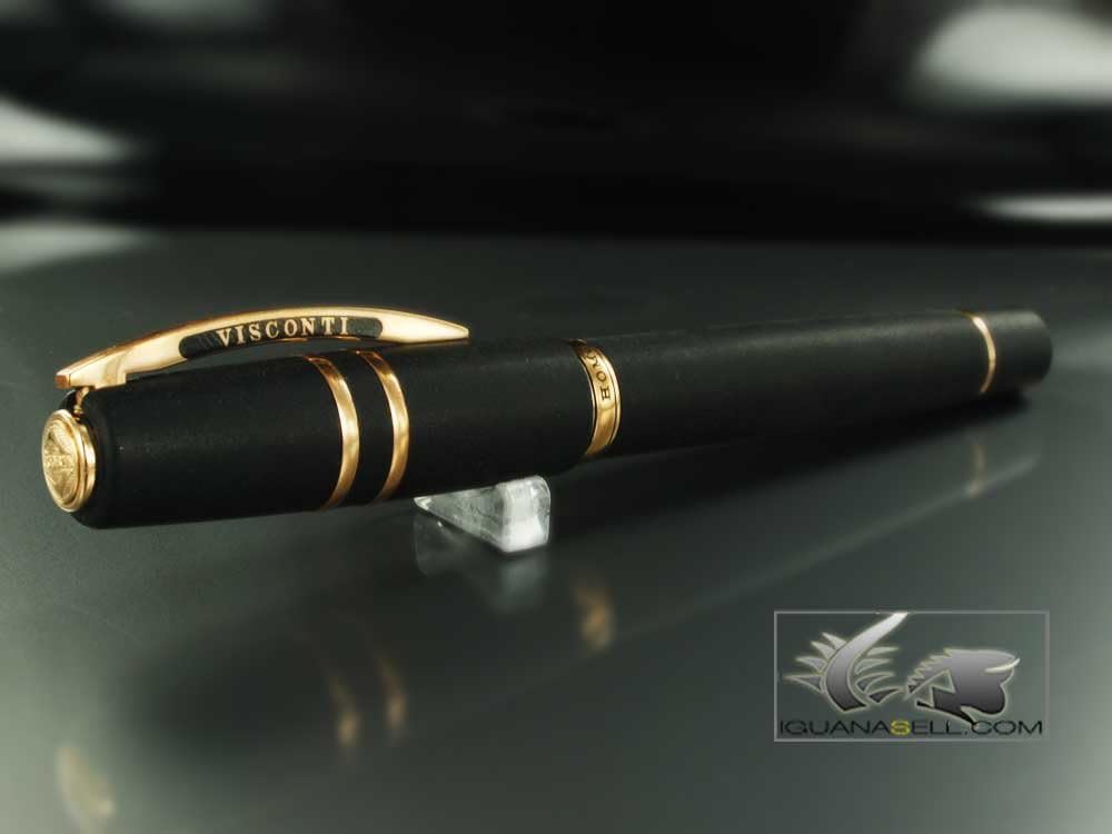 Visconti Homo Sapiens Lava Black Withbronze Fountain Pen Broad