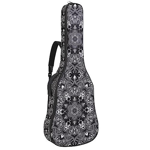 Housse pour guitare acoustique – Motif bohème – Noir Grand étui pour guitare compatible avec la plupart des tailles de guitare, Multicolore 4., 42.9×16.9×4.7 in, Motif imprimé tendance - Les Beatles, Paul McCartney, John Lennon, RIngo Starr, George Harrison Housse pour guitare acoustique – Motif bohème – Noir Grand étui pour guitare compatible avec la plupart des tailles de guitare, Multicolore 4., 42.9x16.9x4.7 in, Motif imprimé tendance
