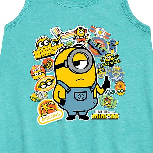 Despicable Me Minions - Banana Stickers - Toddler & Youth Girls A-line Dress2
