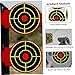 Cndiyald Target Stickers 1 Roll(100Pcs) 3 Inch Black & Red Self-Adhesive Splatter Targets for Training, Exercising, Backdrop, Photo Prop, Splatter Targets