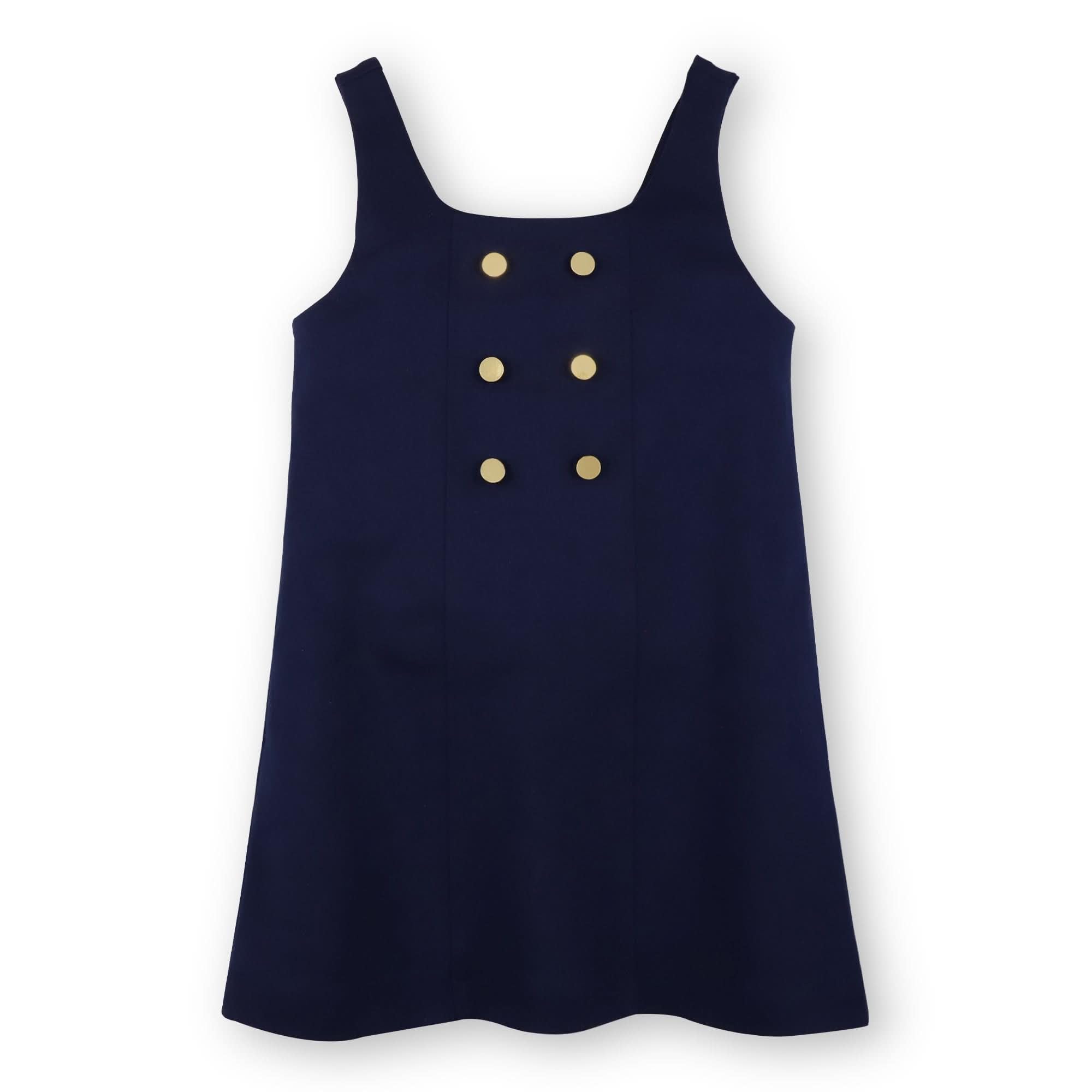 Hope & Henry Baby Girls' Ponte Jumper, 3-6 Months, Navy