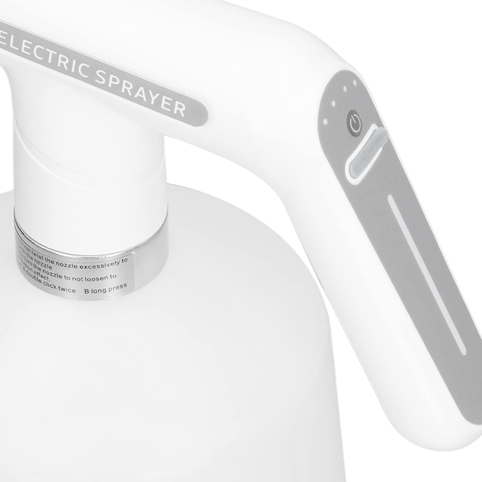Flacon Pulvérisateur électrique, Brumisateur de Plantes étanche Rechargeable, Arrosoir Automatique avec Volume de Pulvérisation Réglable, Affichage de la Puissance et Chargement USB pour