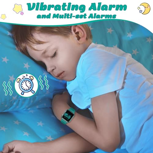 Image of LAVAREDO Kids Digital Watches for Boys Girls,Waterproof Sport Watch with Pedometer Stopwatch Vibration Alarm for Ages 5-13,No App Fitness Tracker Watch for Kids Teens Birthday Gifts