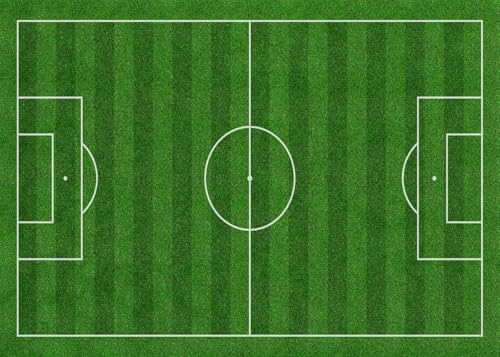 DULUDA 7x5 FT Soccer Backdrop Boys Birthday Sports Game Party Decorations Sports Stadium Green Grass Lawn Sports Stadium Football Photography Background Children Adult Portrait Photo Studio Props