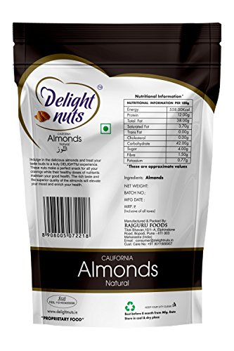 Image of Delight Nuts California Almonds Natural-200gm