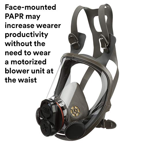 3M Powerflow Powered Air Purifying Respirator Kit 6900Pf, Face-Mounted, Large, Protection Against Dust, Mist, Fumes, Lead, Mold, Asbestos, Radionuclides, Radon Daughters #TOP3