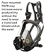 3M Powerflow Powered Air Purifying Respirator Kit 6800PF, Face-Mounted, Medium, Protection Against Dust, Mist, Fumes, Lead, Mold, Asbestos, Radionuclides, Radon Daughters