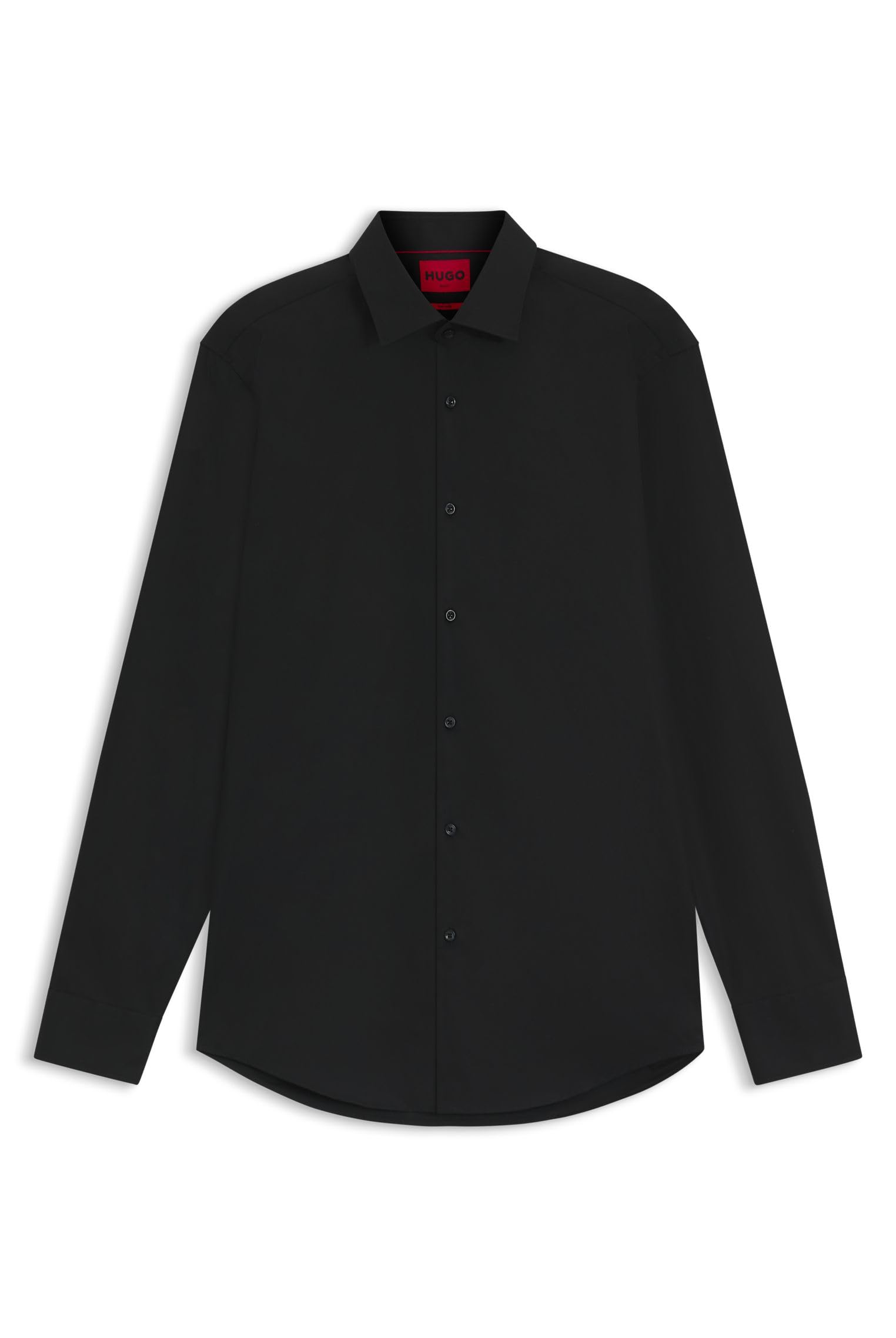 HUGO Herren Kenno Freizeithemd, per Pack Schwarz (Black 001),Medium (Herstellergröße: 39)