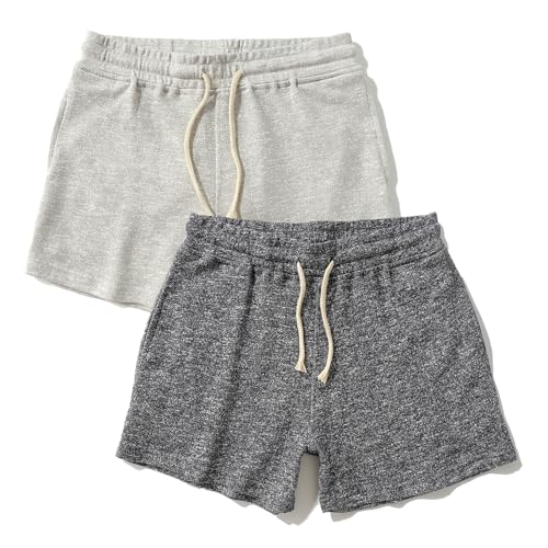 AIMPACT Mens Athletic Sweat Shorts 5 Inch – Elastic Waist with Pocket