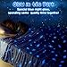 LUXEAR Cooling Blanket Throw, Glow in The Dark Cool Blanket with Star Cosmic for Boys Girls, Absorbs Heat to Keep Body Cool All Night, Lightweight Summer Cool Blankets for Sleeping - Glow Blue