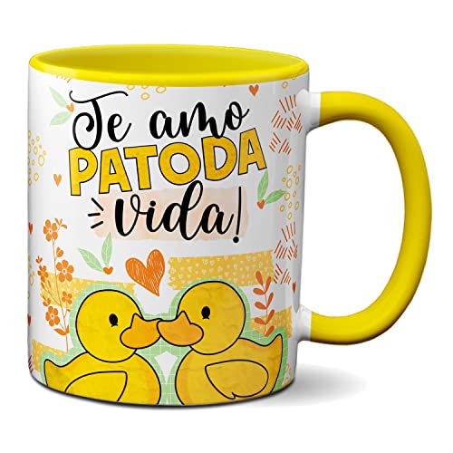 Caneca “te amo patoda vida”