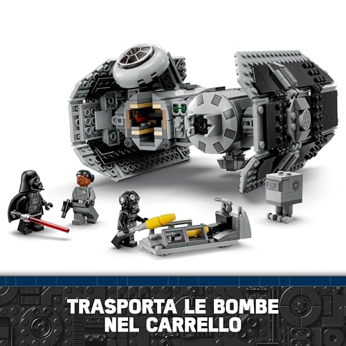 Star Wars 75347 TIE Bomber - Modello di Astronave Giocattolo con un Droide Gonk e la Minifigure di Darth Vader con Spada Laser - Regalo per Bambini da 9 Anni in su - Lego - Immagine 4