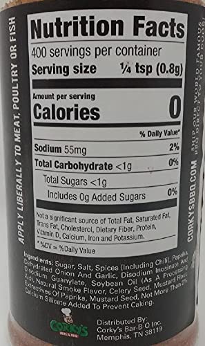 Corkys Ribs and BBQ Grip N Rub It Sweet and Smokey Seasoning 11.29 oz - Image 2