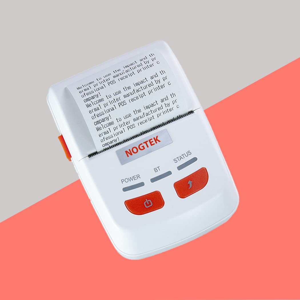 NOGTEKNT-R501P-01 MOBILE THERMAL RECEIPT PRINTER, WIRELESS, USB, BLUETOOTH, EASY TO CARRY AS MINI PORTABLE, COMPACT, RELIABLE, SUITABLE FOR VAN SALES, E-TICKETING, SUPPORT iOS/WIN/ANDROID ETC.