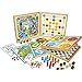 Jeujura - 8120- Jeux de Société-Coffret de Jeux Classiques - 80 Regles - Pions Bois