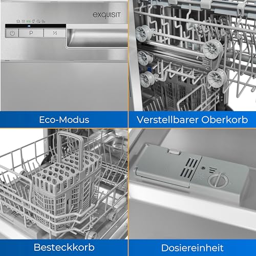 Freistehender Geschirrspüler Exquisit GSP9109-030E