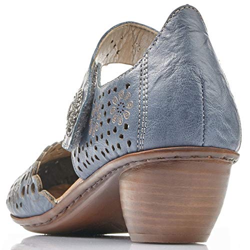 Rieker Mirjam 53 Mary Jane Womens Pump 42 M Eu Blue #TOP2