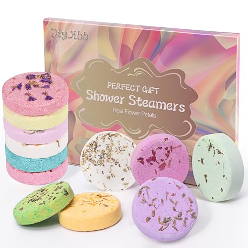 Bombes de douche à vapeur aromathérapie relaxantes : lot de 12 bombes de douche pour femmes et hommes, cadeaux relaxants, soins personnels, spa avec plusieurs parfums...