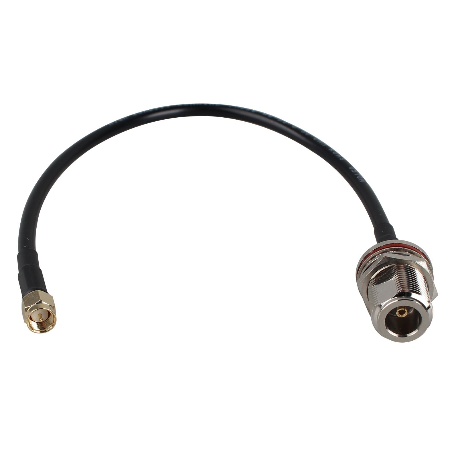 FuthedaSMA Male to N Female Adapter Cable Bulkhead Mount RG58 Coaxial Cable 30cm/11.8 inch Compatible with 4G LTE Wireless Router Cellular Gateway ADS-B Receiver RTL-SDR USB Dongle IP Security Camera