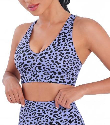 Image of Sunzel Strappy V Neck Criss Cross Back Sports Bra for Women | Removable Pads, Buttery Soft, Four-Way Stretch, Criss Cross Back, V Neck Contour Fit, Medium-Light Support, Yoga Workout Gym