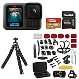 GoPro HERO13 Black - Waterproof Action Camera with 5.3K60 Video, 27MP Photo, Bundle with Froggi Extreme Sport 47-pc Accessories Kit, 64GB microSD Card (HERO13 Black)