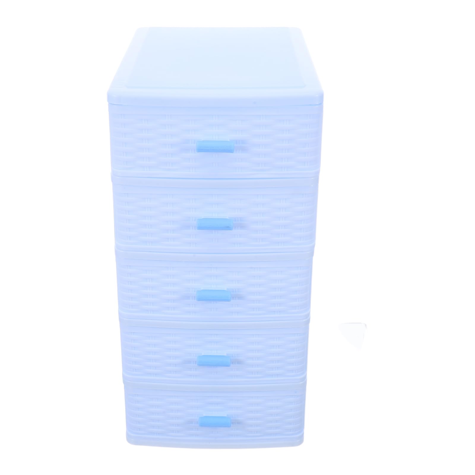 FOMIYES Mobiletto Portaoggetti Multi-cassetto in Plastica Trasparente a 5 Livelli, Piccolo Organizer da Scrivania per Cosmetici, Gioielli e Minuterie, Cassettiera Artigianale Compatta