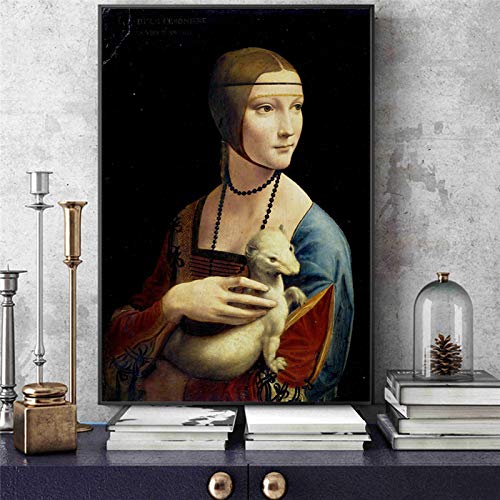 Toile de Léonard de Vinci 60x80cm : finissez-en avec les murs vides grâce au cadre intérieur