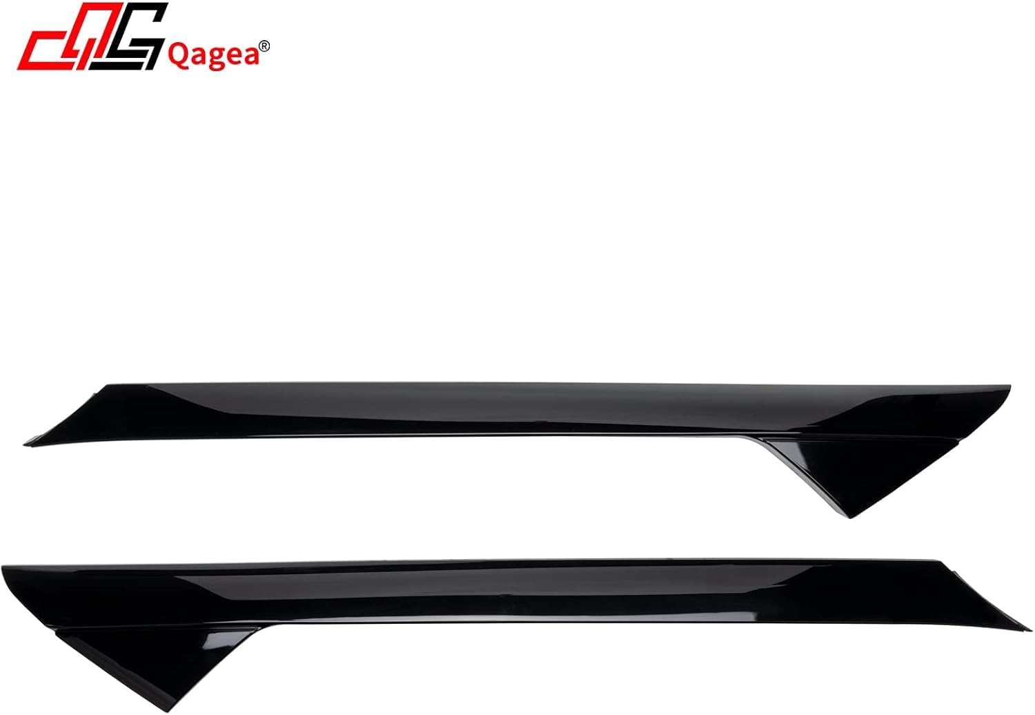 Qagea Windshield A-Pillar Panel Molding Trim - Front Left & Right Side - Compatible with 11-19 Ford Explorer Replaces BB5Z-7803145-AA BB5Z-7803137-AB BB5Z7803136AA BB5Z7803136BA BB5Z7803136AB
