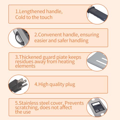 Deep Fryer with Basket, Yangbowan 3L 1300W Small Deep Fryers for Home Use,Fryer Pot with Temperature Control,View Window Lid,Stainless Steel Body Electric Deep Fryer Pot for Restaurant - Image 4