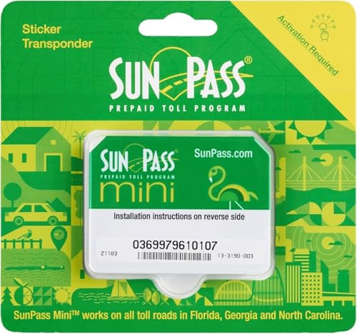 Sun Pass Pro Universal Toll Transponder Prepaid Electronic Pass for Florida & 21 Additional States (PRO)