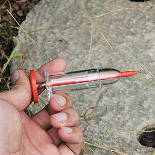 Dispensador manual de semillas para jardín rojo miniatura 5