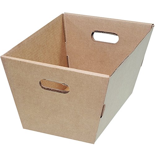 Image of Tape Logic TLMT191310 Corrugated Totes, 19 1 /2 inch x 13 inch x 10 inch, Kraft (Pack of 25)