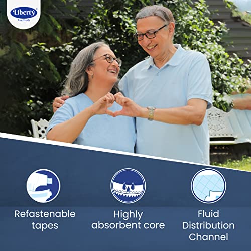 Image of Liberty Adult Diaper, Extra Large (10 count) (120-170 Cms || 48-68 Inch)