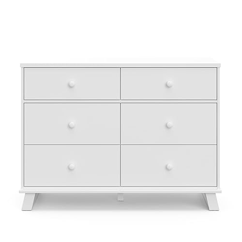 Vista 47 de Storkcraft - Cómoda moderna para bebé con cambiador y cajones (blanco con blanco) - Certificado GREENGUARD Gold Blanco/Blanco