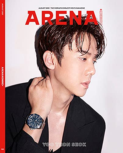 韓国雑誌 ARENA HOMME+ (アリーナ・オム・プラス) 2021年 8月号 (ユ・ヨンソク表紙 B TYPE/パク・ジフン、BTOB、(G)I-DLEのチョン・ソヨン記事) ★★Kstargate限定★★