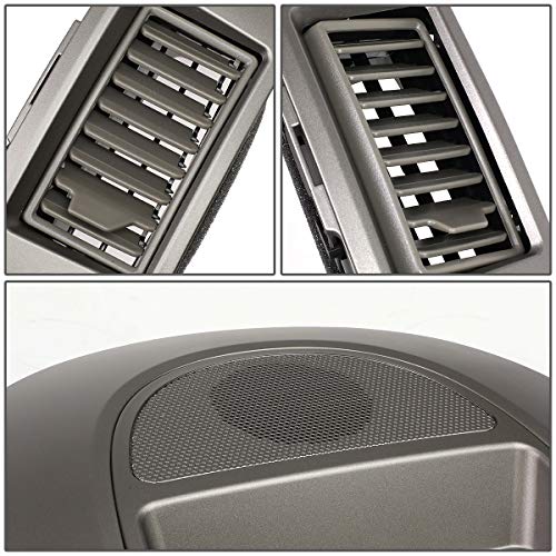 Dna Motoring Ztl-Y-0146 Center Dash Audio A/C Vent Surround Bezel W/Speaker Cover,Grey #TOP2