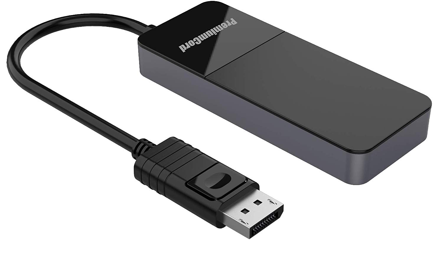 PremiumCord MST Adaptateur DisplayPort 1.4 vers 3 x DisplayPort 1.4 pour écrans jusqu'à 8K @ 60 Hz (3 Fois 4K), Extended + Mirror + Duplicate Modi, Noir