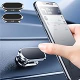 ATURMC Support Téléphone Voiture, 【360°Rotation】 Support Telephone Voiture Magnetique（2 Pièces, Convient au Porte Telephone Voiture sur Le Tableau de Bord Accessoire Voiture